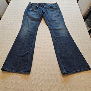 Gap 1969 Women’s Bootcut Jeans – Size 30/10 Long – Medium Wash, Flap Pockets